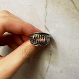 Handmade Devil Teeth Denture Ring