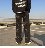 Cross Patch Denim Pants