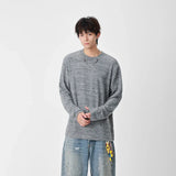 Cozy Knit Crew Neck Long Sleeve T-Shirt