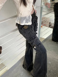 Flared High-Waist Denim Women's Jeans