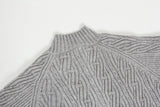 Fashionable Solid Color Single Breasted Knitted Cardigan