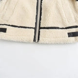 European Style Artificial Faux Fur Motorcycle Jacket