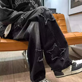 Y2K Star-Patterned Jeans