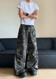 Cozy Camouflage High Rise Cargo Pants