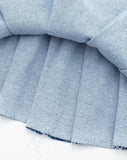 Denim Flades Mini Skirt
