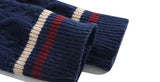 Premium Retro College Style V-Neck Collar Sweater
