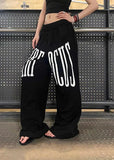 Essential Oversized Star Print Loose Fit Sport Sweatpants