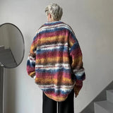 Effortless Punk Knitted Oversized Cardigan