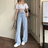 Corean Retro High Waist Denim Jeans