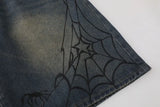 Y2K Vintage Spider Graphic Shorts