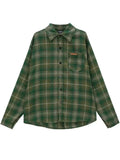 Streetwear Cool Plaid Lapel Autumn Vintage Shirt