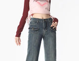 Spicy Girl High Waisted Flared Jeans