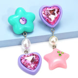 Y2K Heart and Star Earrings