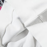 Solid Color Graphic Print Hoodie