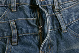 Irregular Distressed Spliced Washed Wide Leg Jeans