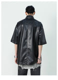 Leather Short Sleeve Shirt