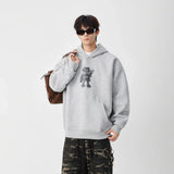 Long-lasting Robot Print Casual Hoodie