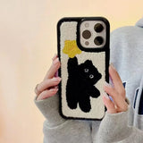 Korean Plush Charm IPhone Case
