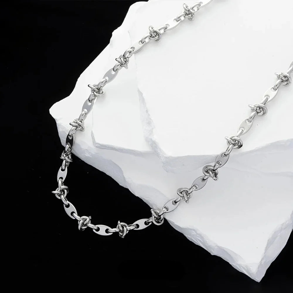 Luxury Stainless Steel Splicing Necklace