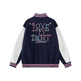 Y2K Women Patchwork Retro Baseball Varsity Jacket