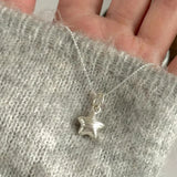 Sparkling Sterling Silver Stars Necklace