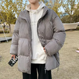 Warm Japanese Style Windproof Fleece Puffer Coat
