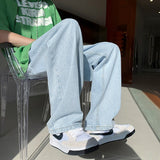 Baggy Solid Wide-leg Jeans