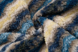 Chic Fair Isle Sherpa Faux Fur Hooded Jacket