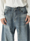 Stylish Loose Straight Durable Denim Jeans