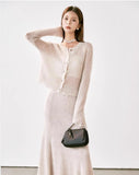 Winter Cozy Vibes Elegant Knitting Cardigan