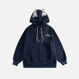 Cute Loose Cat Ear Casual Hooded Sweatshirt