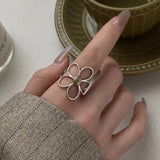 Silver Daisy Creative Vintage Ring