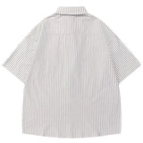 Fashionable Japanese Varsity Style Button-Up Shirt