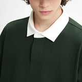 Placket Polo Solid Color T-Shirt