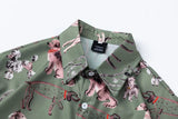 Vibrant Durable Graffiti Dog Graphic Short Sleeve Shirt