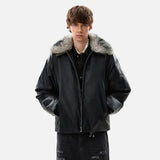 Luxurious High Quality Warm Faux Fur Leather Jacket