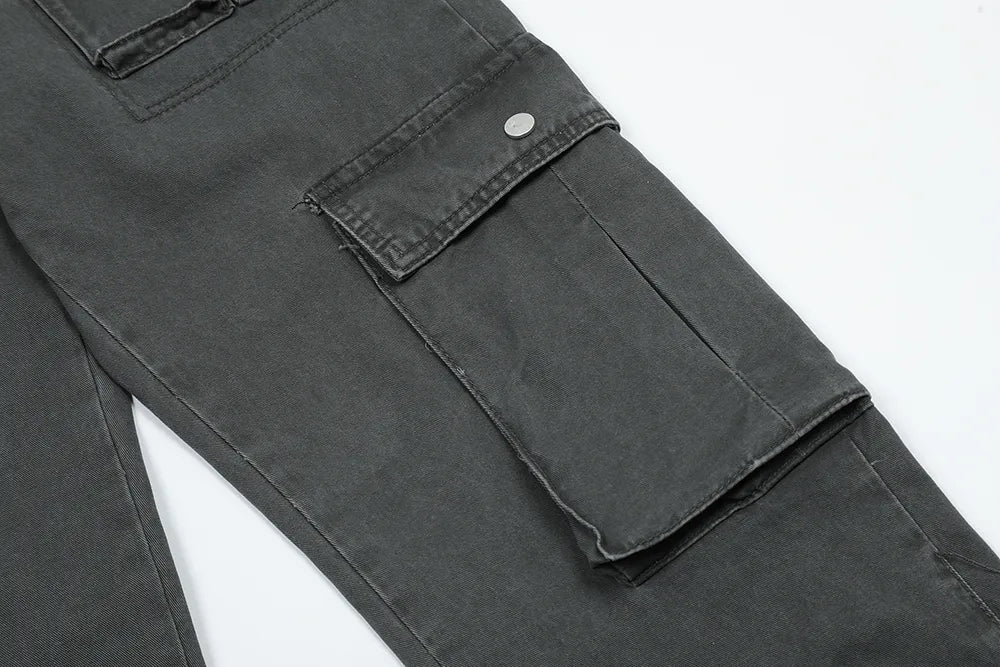 Denim Cargo Pants