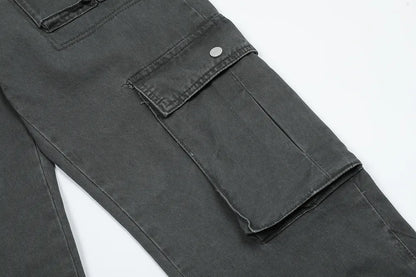 Denim Cargo Pants