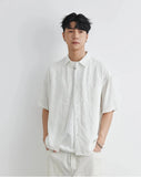 KoreanStyle Casual Button-down Shirt