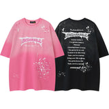 Graffiti Letter Hip Hop Cotton Short Sleeve T-Shirt
