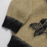 Loose Flower Graphic Oversized Sweater