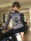 Grunge Y2K Graphic Print T-Shirt