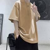 Oversized Elbow-length Sleeve Blank T-shirt