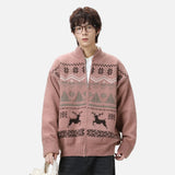 Cozy Nordic Fair Isle Knit Cardigan