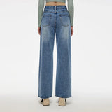 Elevated Comfort Fleece Washed Straight Jeans