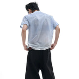 Gradient Washed Breathable Short Sleeve T-Shirt