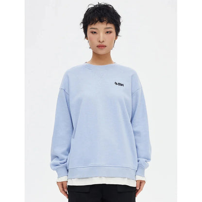 Comfortable Round Neck Embroidered Letter T-Shirt