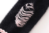 Gothic Oversized Knitted Spider Casual Cardigan