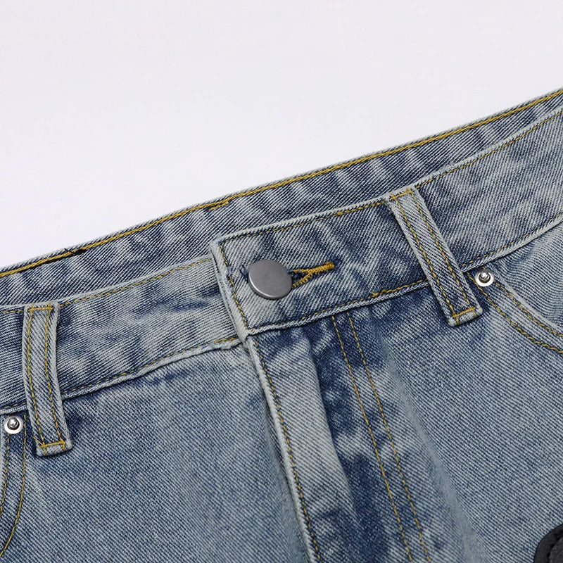 Rivet Vintage Punk Hip Hop Jeans