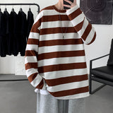 Striped Oversized Long Sleeve T-shirt